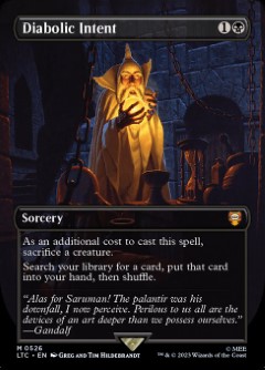 Diabolic Intent The Lord of the Rings- Tales of Middle-earth Commander decks Topper